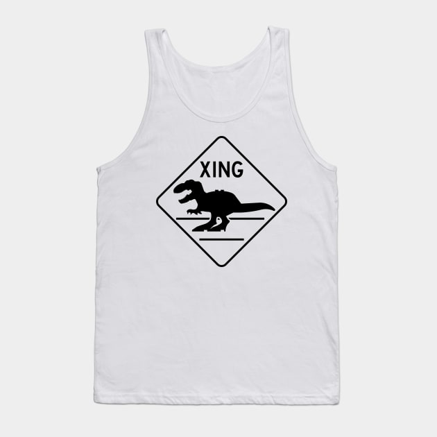 DINO Crossing Tank Top by Dallen Powell Designs 